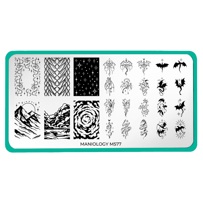 Dragon Heart (M577) - Nail Stamping Plate