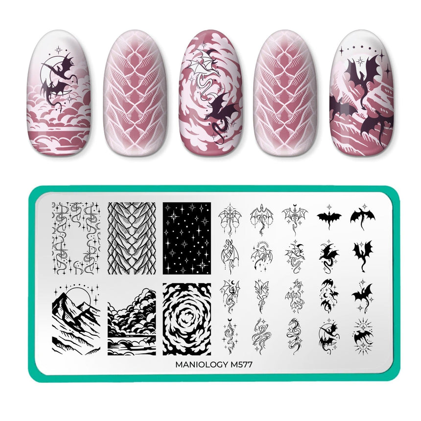 Dragon Heart (M577) - Nail Stamping Plate
