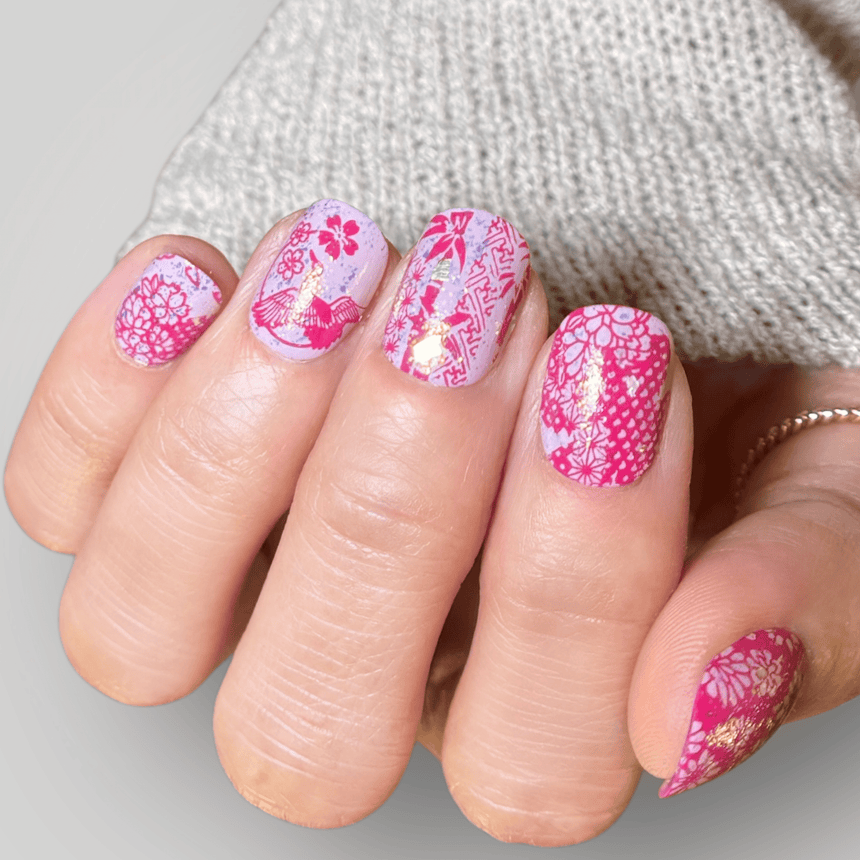 Draped in Elegance (M677) - Nail Stamping Plate