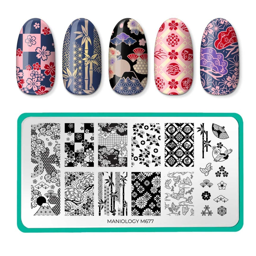 Draped in Elegance (M677) - Nail Stamping Plate