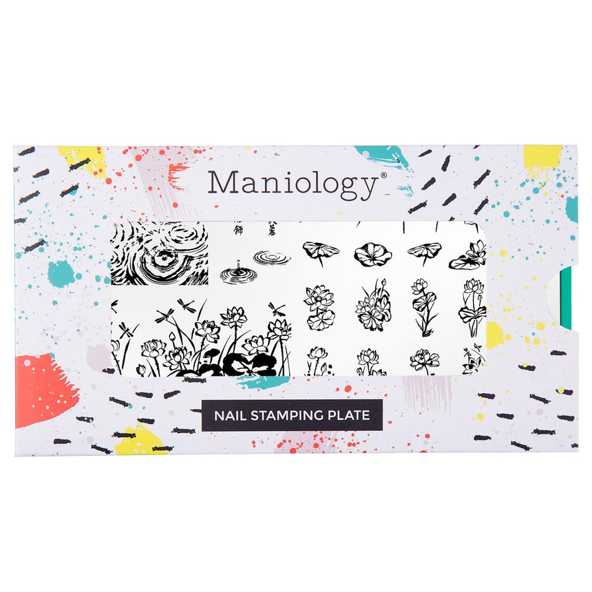 Dreaming Lotus (M672) - Nail Stamping Plate