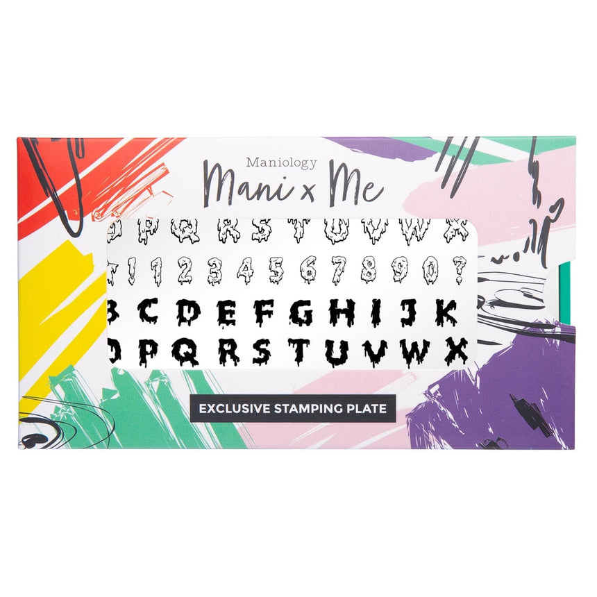 Drip Font (M544) - Nail Stamping Plate