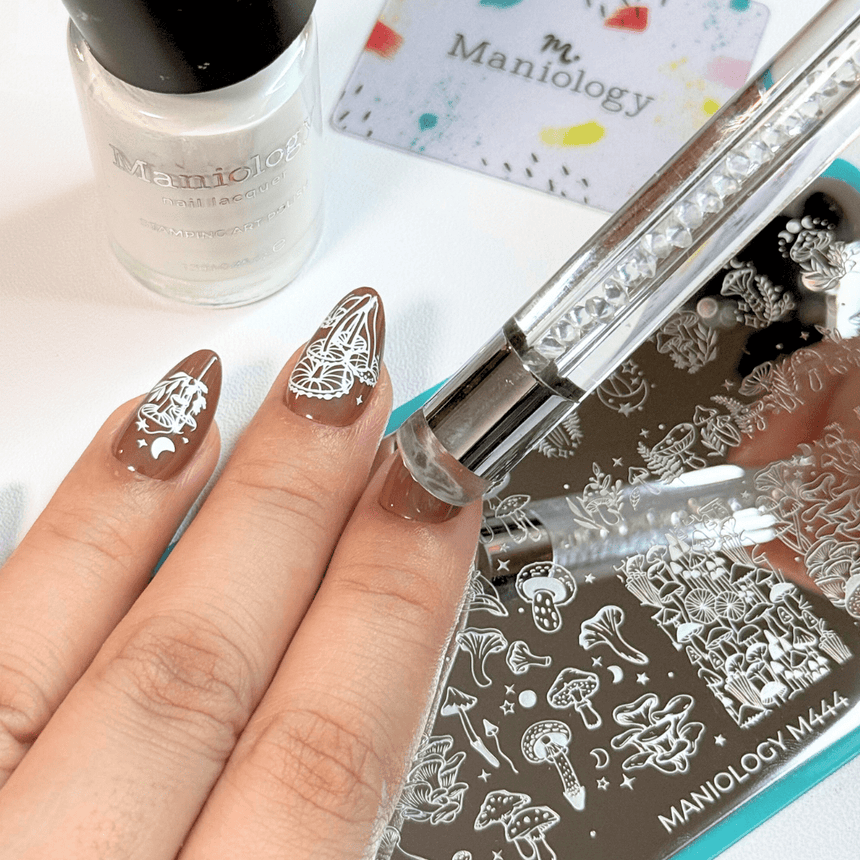 Dual-Ended Pencil Stamper/Clean-Up Brush with Replacement Silicone Stamper Head