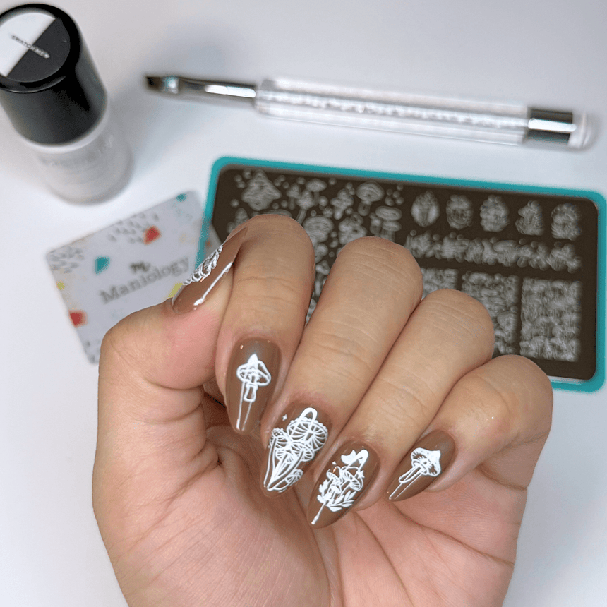 Dual-Ended Pencil Stamper/Clean-Up Brush with Replacement Silicone Stamper Head