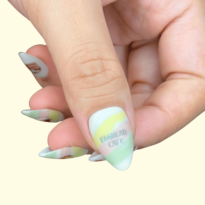 Egghead Cafe x Maniology - Morning Munchies Nail Art Sticker