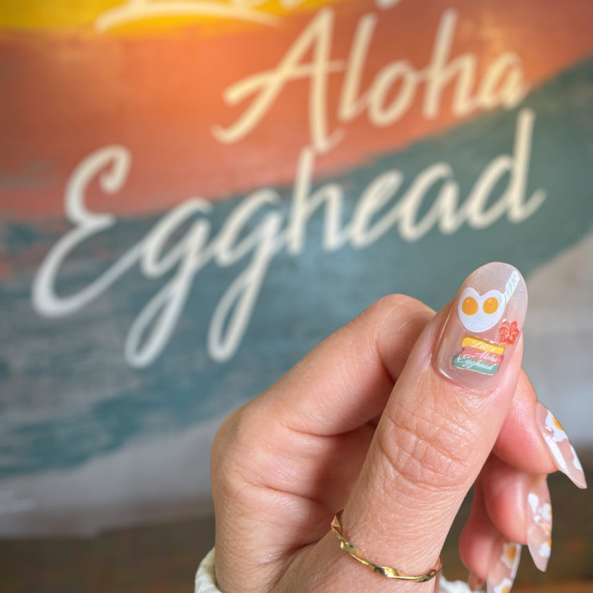 Egghead Cafe x Maniology - Sunny Side Up Nail Art Sticker