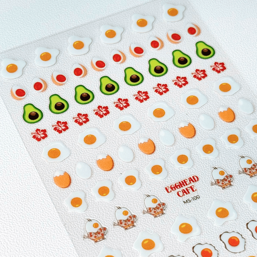 Egghead Cafe x Maniology - Sunny Side Up Nail Art Sticker
