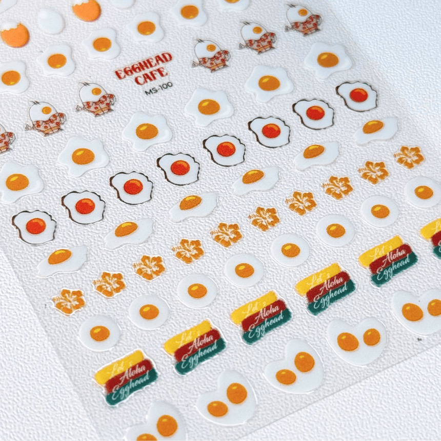Egghead Cafe x Maniology - Sunny Side Up Nail Art Sticker