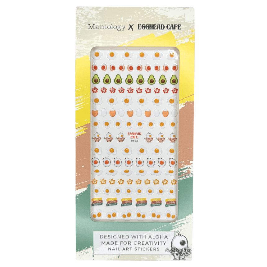 Egghead Cafe x Maniology - Sunny Side Up Nail Art Sticker