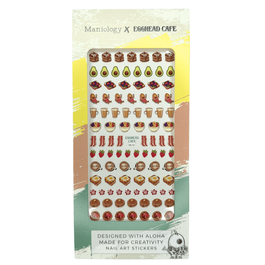 Egghead Cafe x Maniology - Morning Munchies Nail Art Sticker