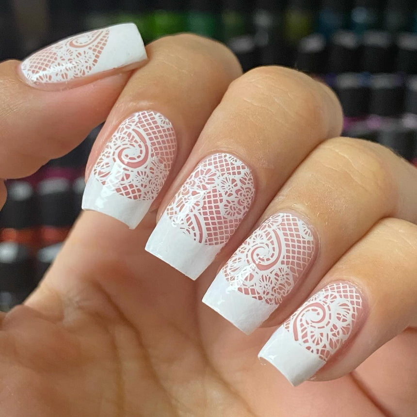 Essentials Primary Collection: Bam! White (B170) Classic White Stamping Polish