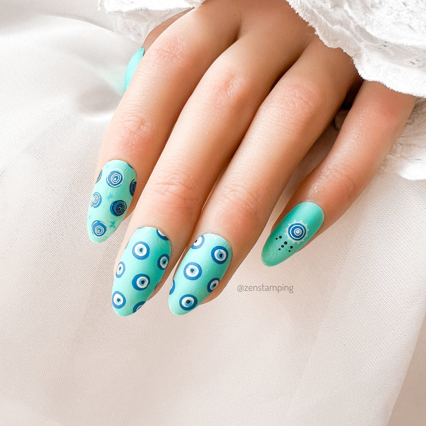 Evil Eye (M480) - Nail Stamping Plate