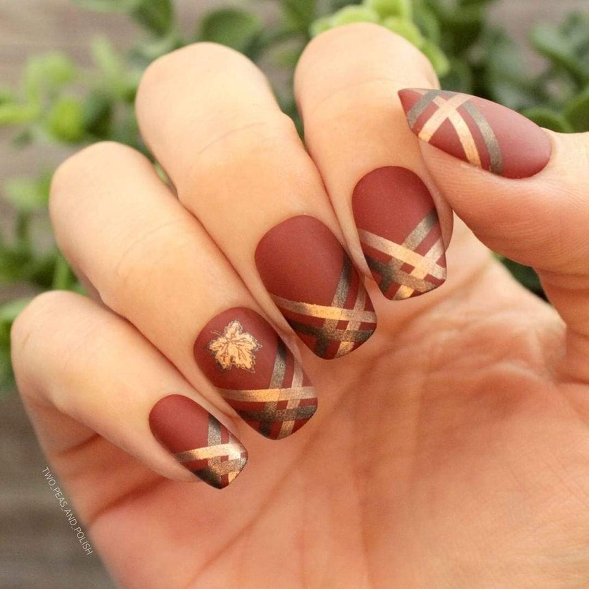 Fall Occasions: Friendly Forest (m022) - Nail Stamping Plate