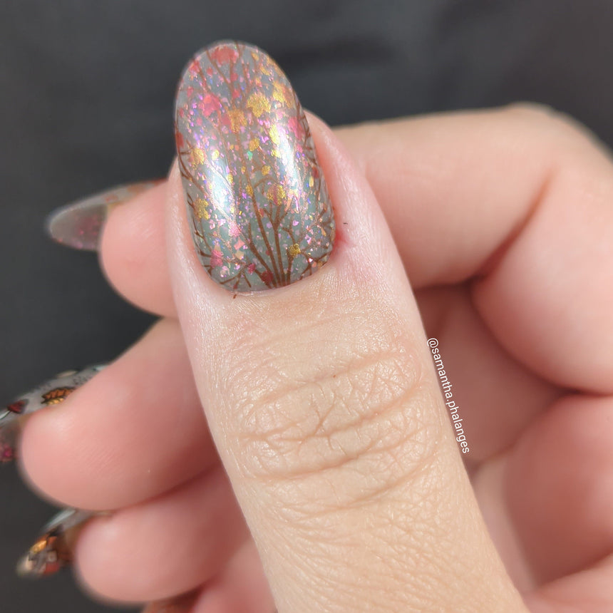 Falling Leaves (M424) - Nail Stamping Plate