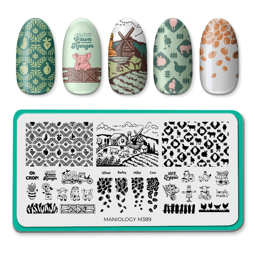 Farm-tastic (M389) - Nail Stamping Plate
