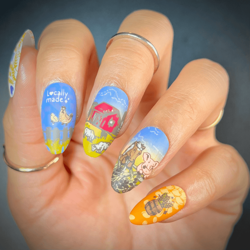 Farm-tastic (M389) - Nail Stamping Plate