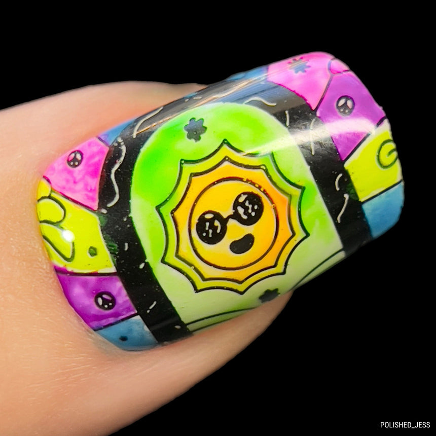 Feelin Groovy (M437) - Nail Stamping Plate