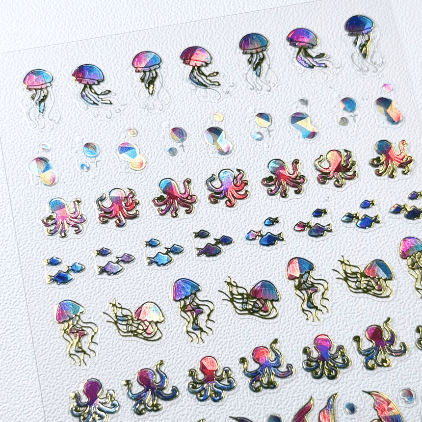 Fin & Friends (MS-107) - Nail Art Sticker