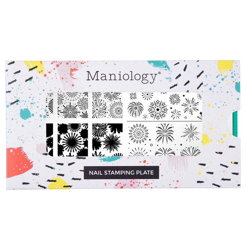 Fireworks Frenzy (M445) - Nail Stamping Plate