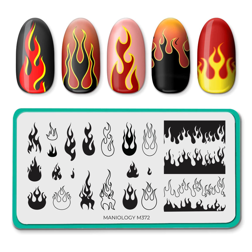 Flamin' Hot (M372) - Nail Stamping Plate