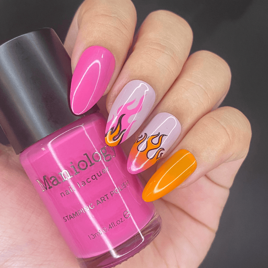 Flamin' Hot (M372) - Nail Stamping Plate