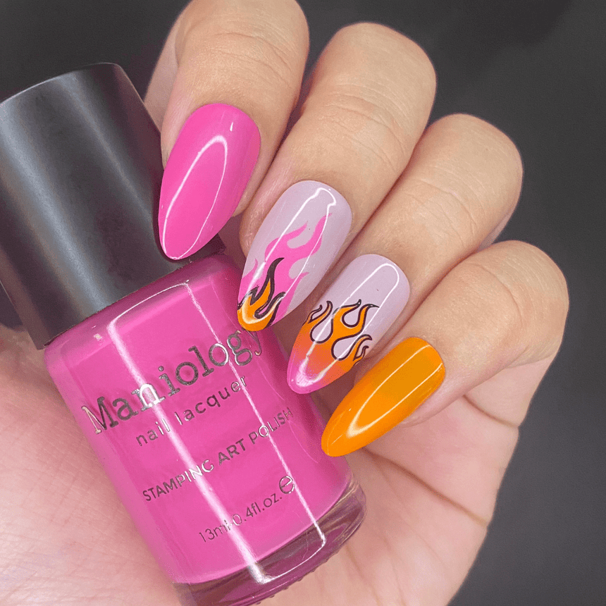 Flamin' Hot (M372) - Nail Stamping Plate