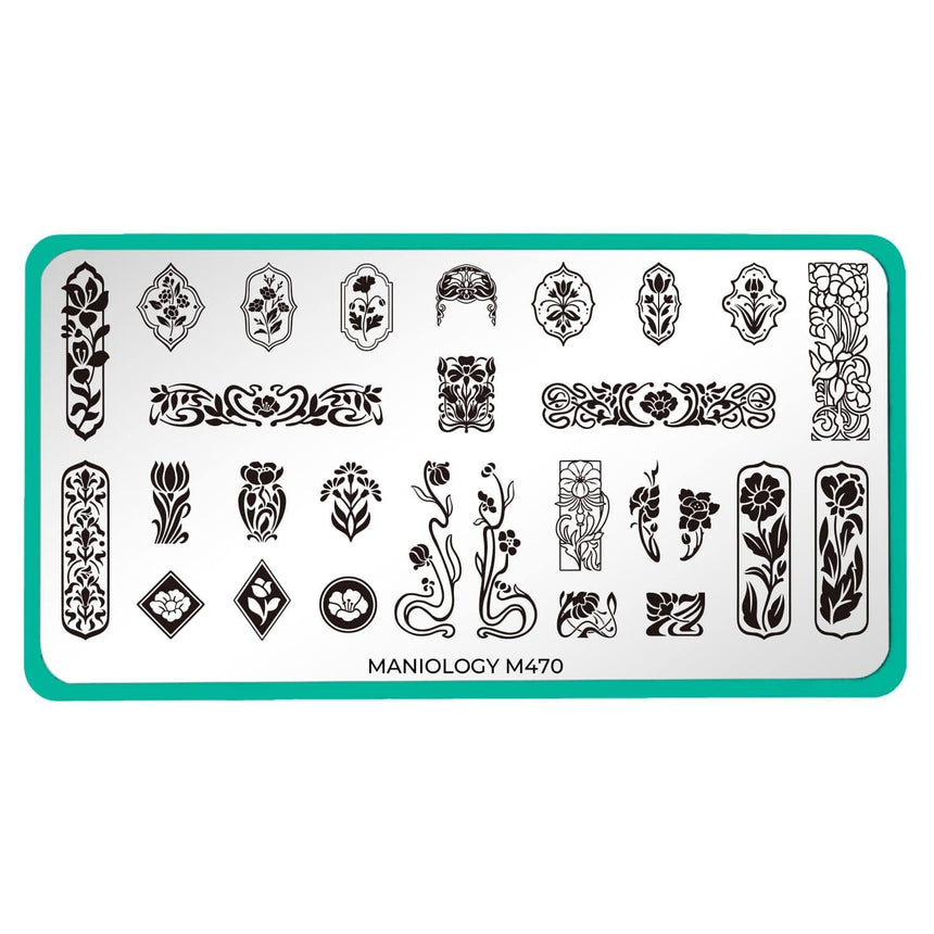 Fleur Nouveau (M470) - Nail Stamping Plate