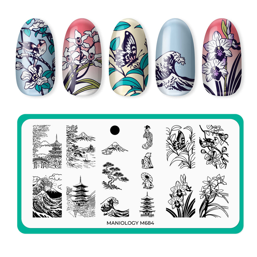 Floating Dreams (M684) - Nail Stamping Plate