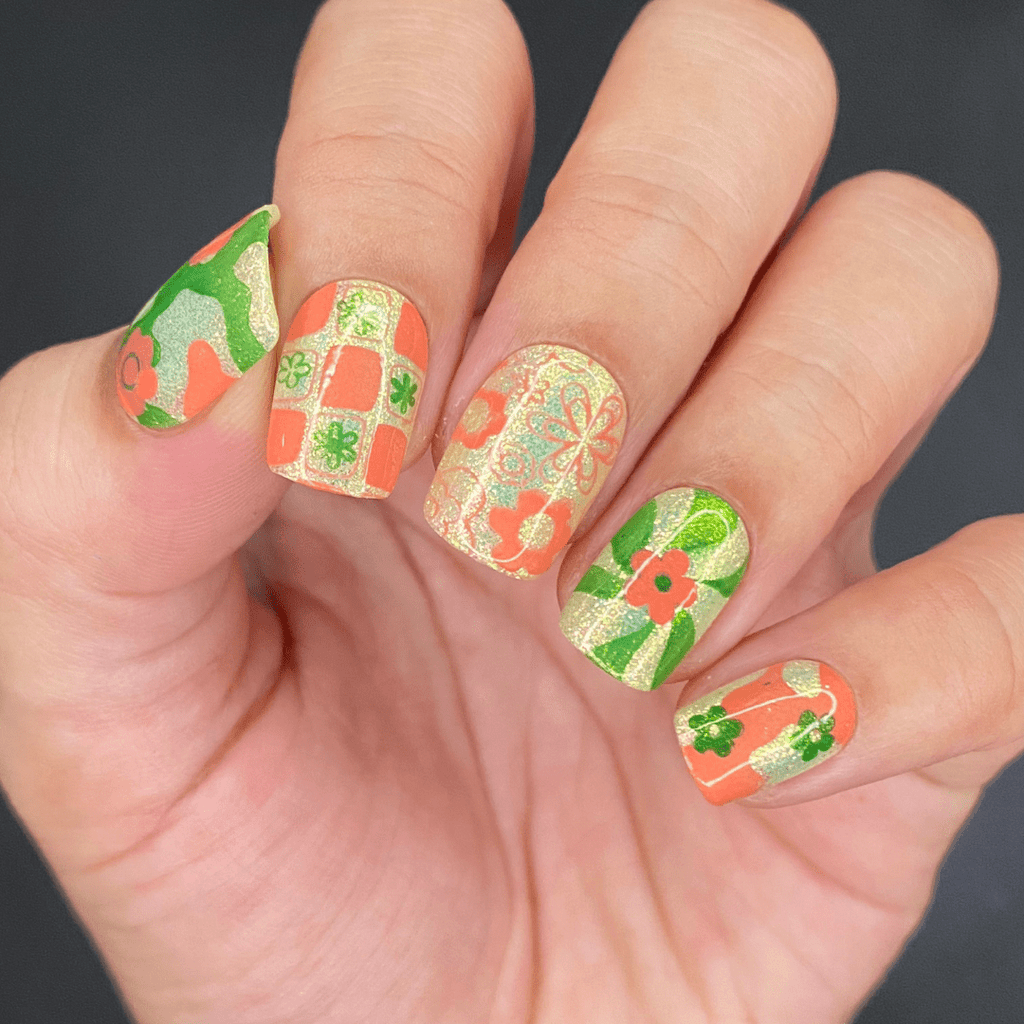 Flower Fragrance - Nail Stamping Plates