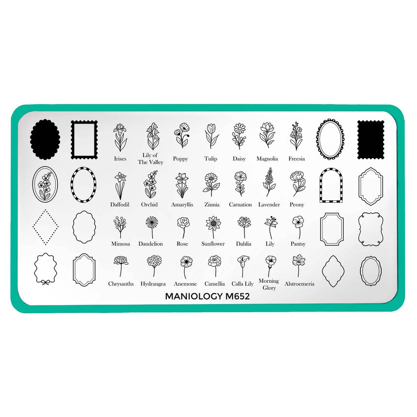 Floral Moments (M652) - Nail Stamping Plate