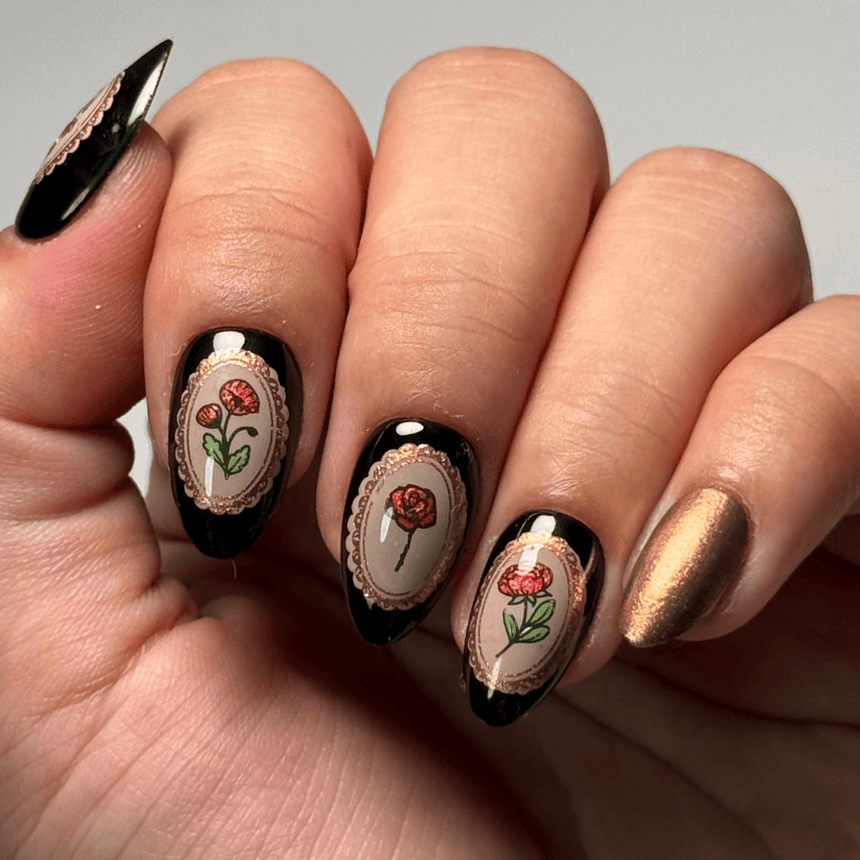Floral Moments (M652) - Nail Stamping Plate