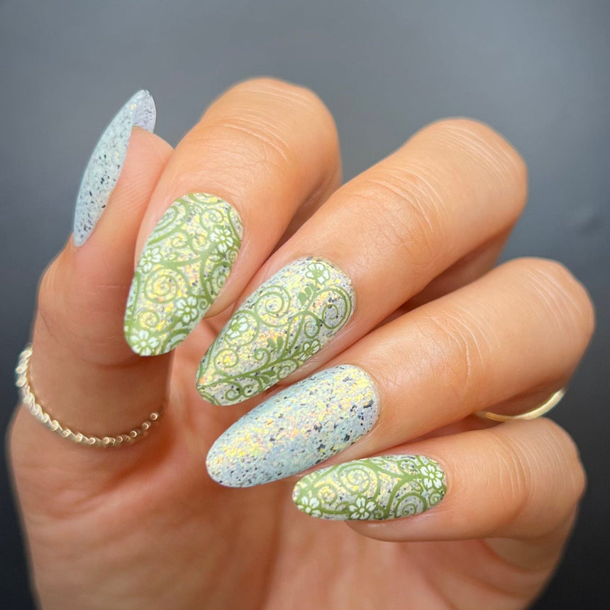 Floral Swirls (M472) - Nail Stamping Plate