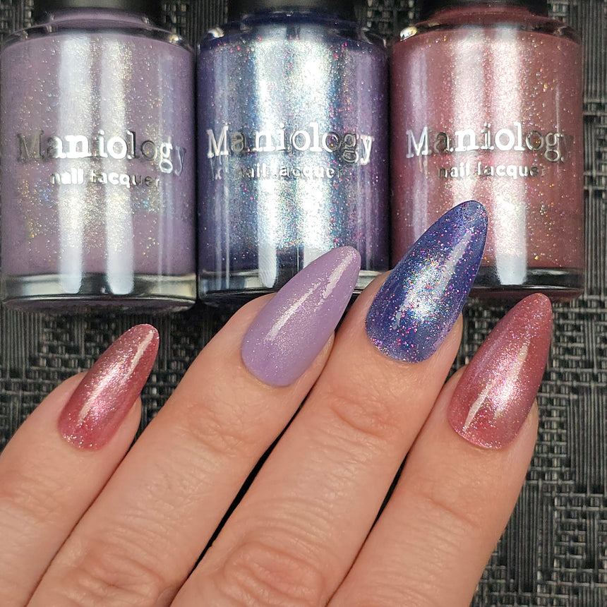 Flower Basket: 3-Piece Magnetic Nail Polish Set