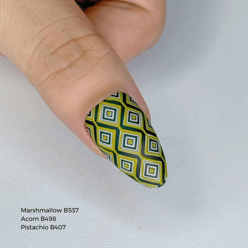 Groovy Shapes (M661) - Nail Stamping Plate