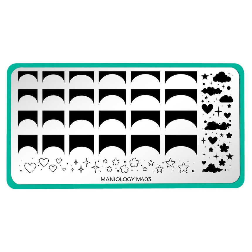 French Cloudscape (M403) - Nail Stamping Plate