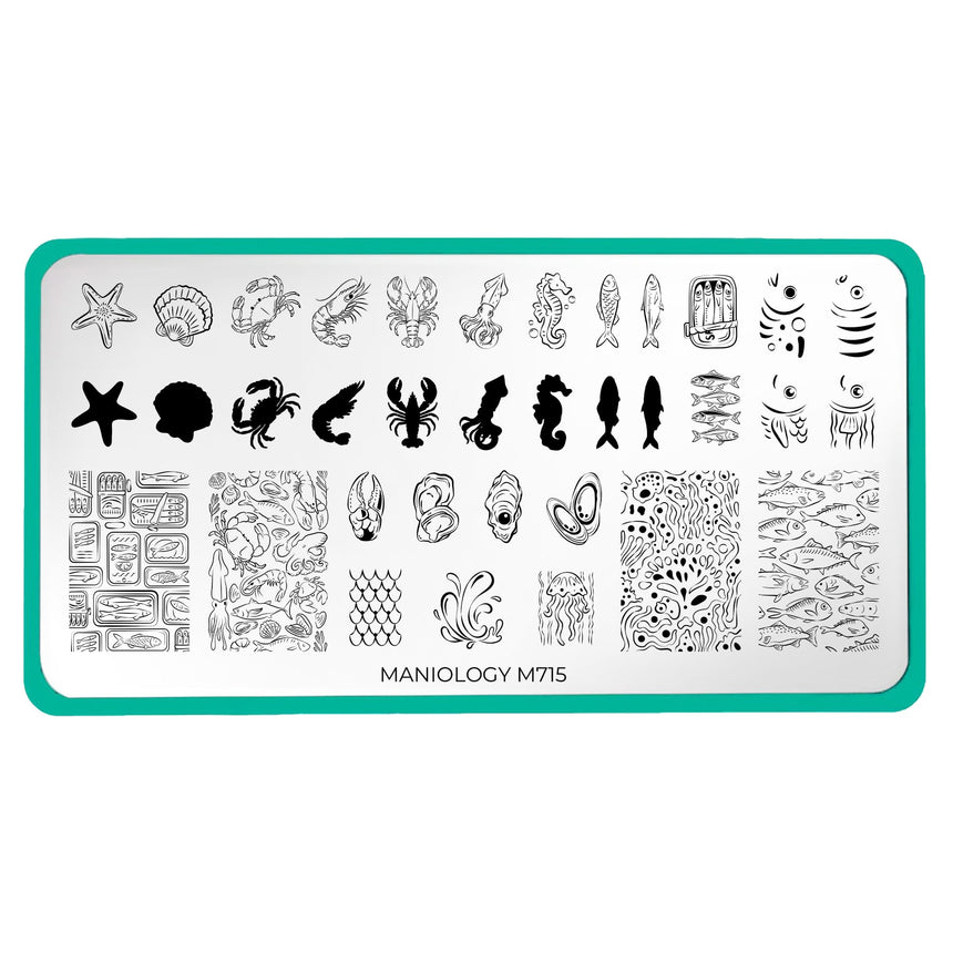 Fresh Catch (M715) - Nail Stamping Plate
