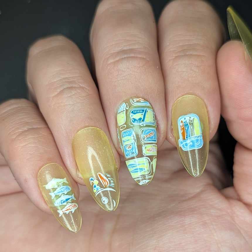 Fresh Catch (M715) - Nail Stamping Plate