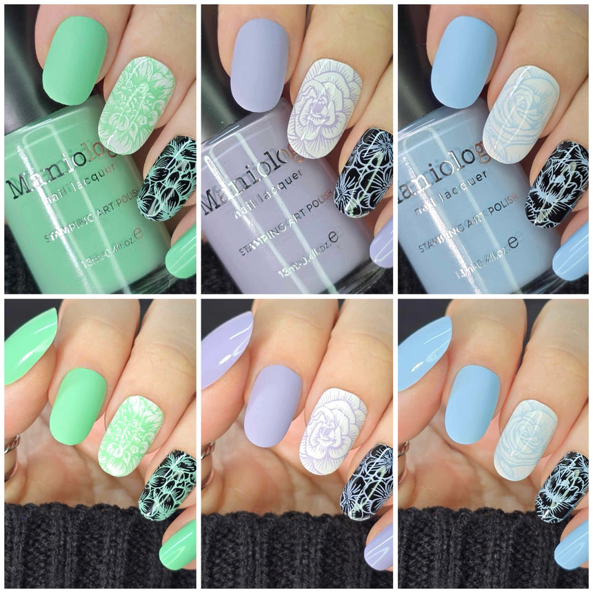 Fresh Start: 3-Piece Cream Stamping Polish Set