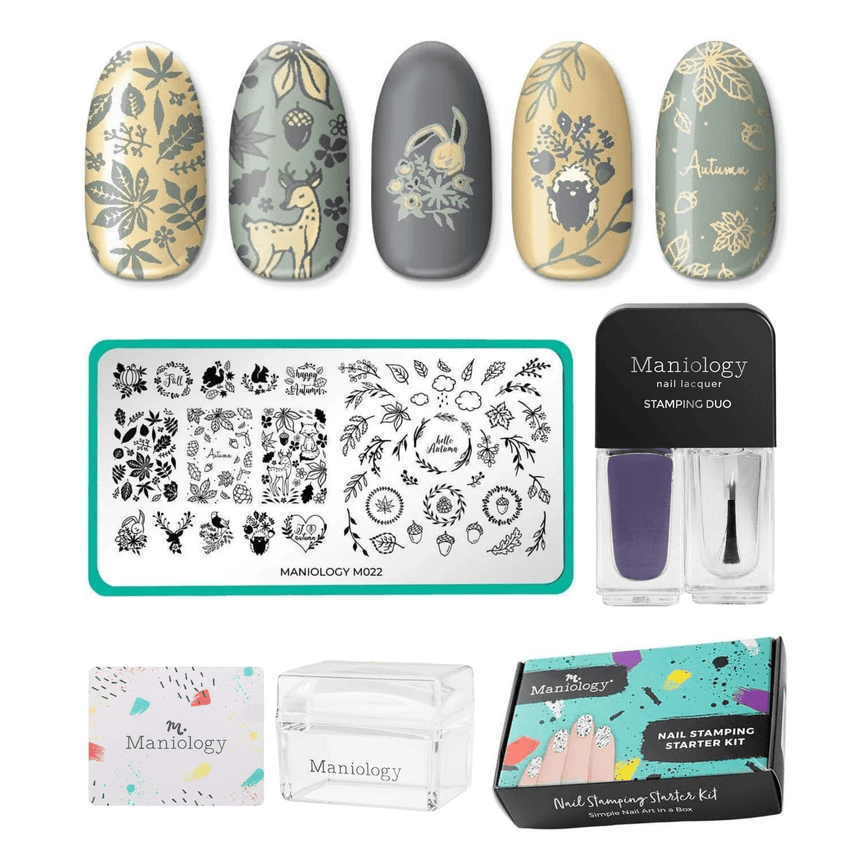 Friendly Forest: Fall-Themed Nail Stamping Starter Kit