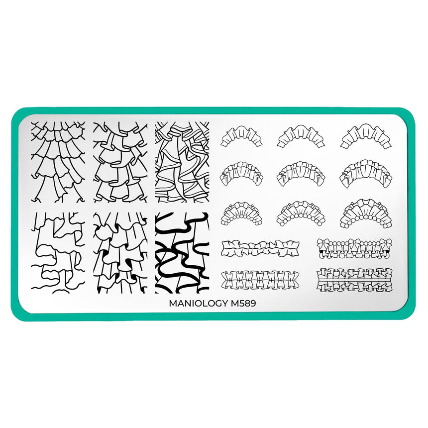 Frills and Thrills (M589) - Nail Stamping Plate