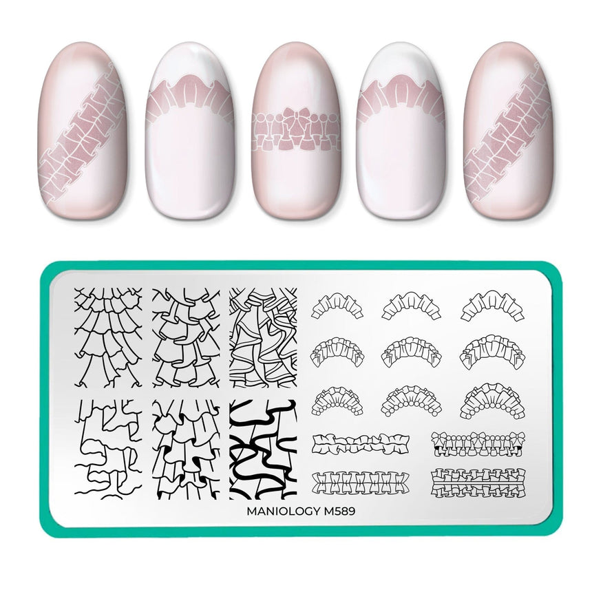 Frills and Thrills (M589) - Nail Stamping Plate