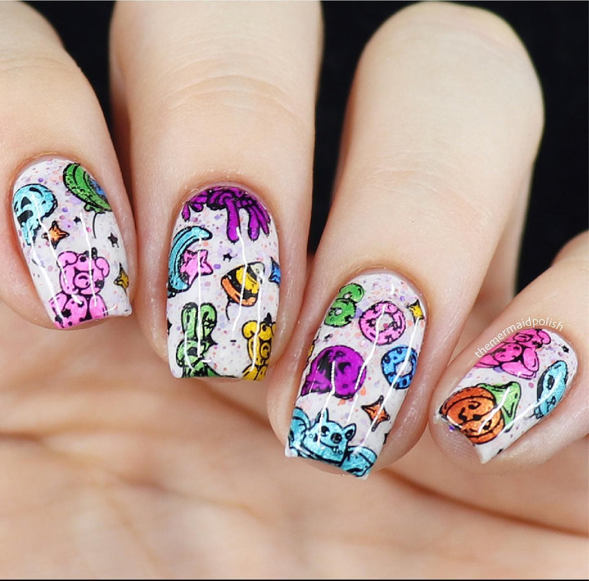 Funhouse (M409) - Nail Stamping Plate