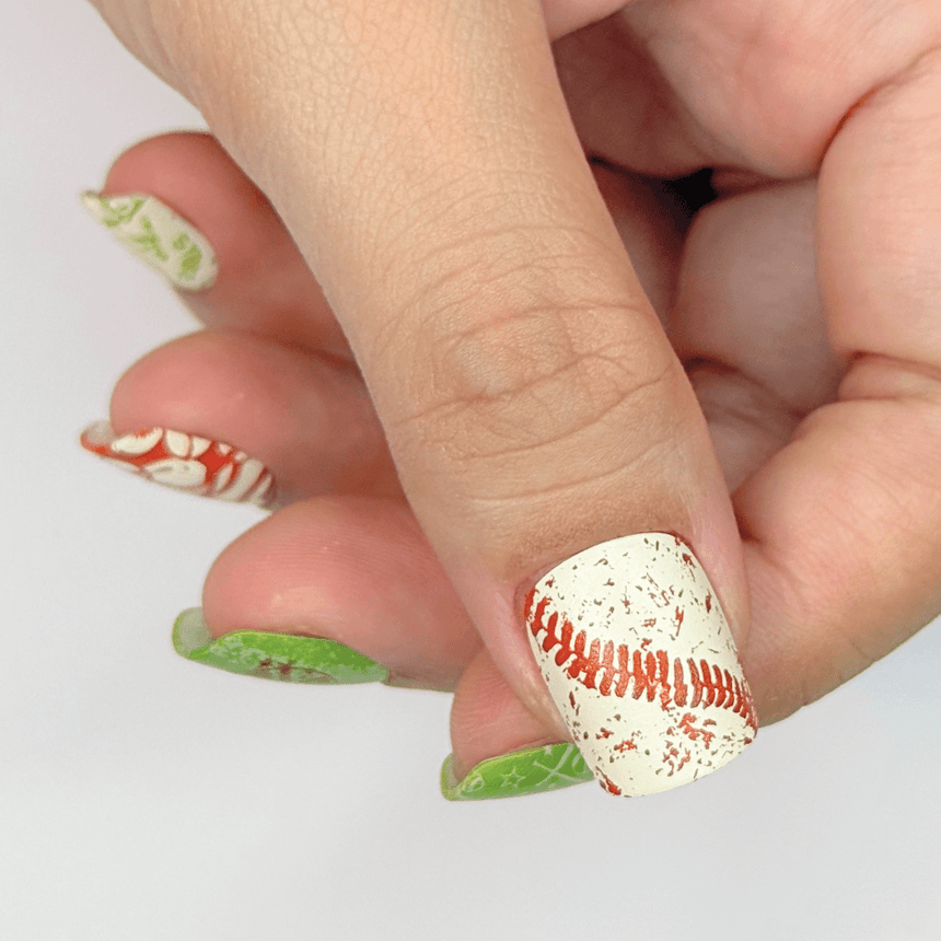 Game On: Batter Up (M376) - Nail Stamping Plate