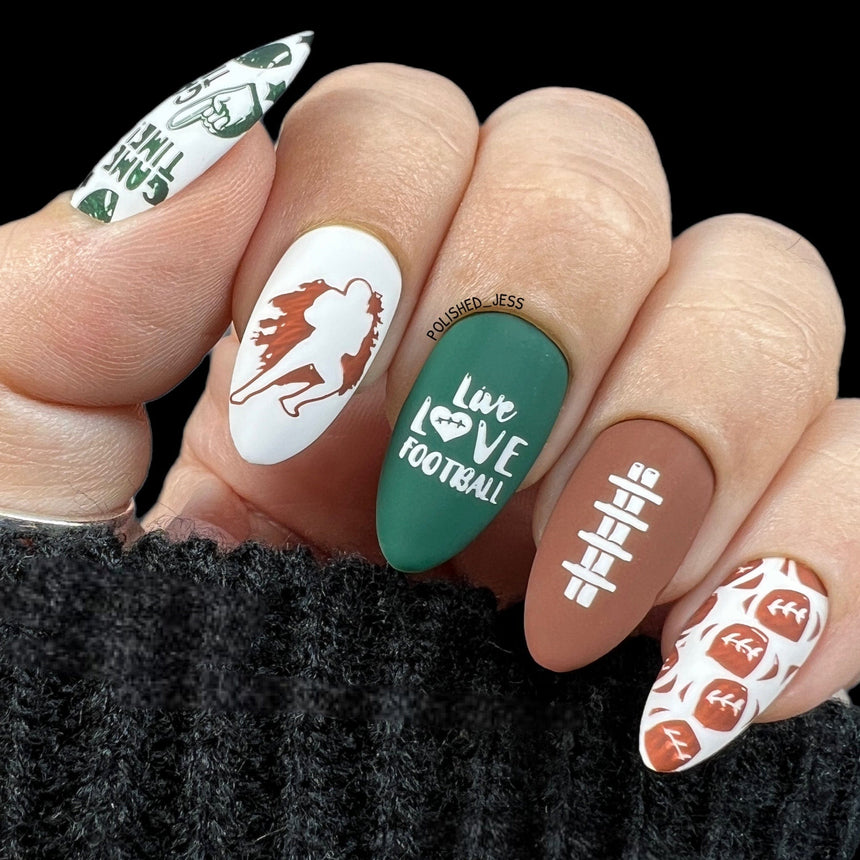 Game On: Touchdown (M309) - Nail Stamping Plate