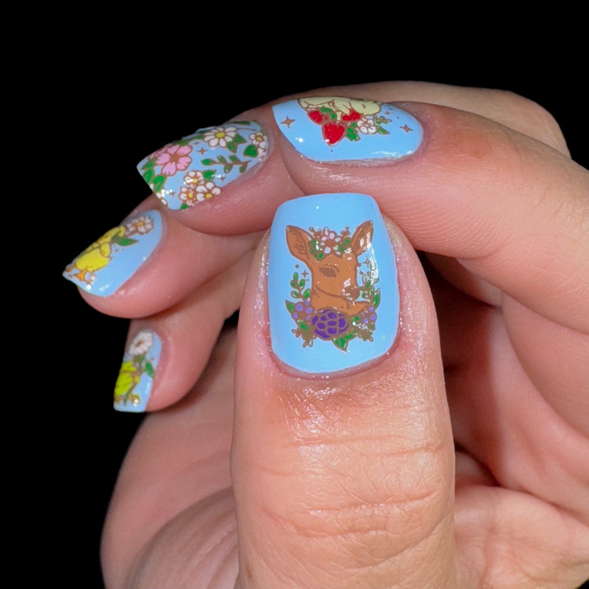 Garden Friends (M557) - Nail Stamping Plate