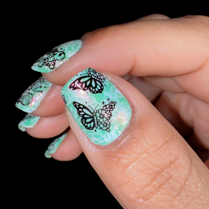 Garden Friends (M557) - Nail Stamping Plate