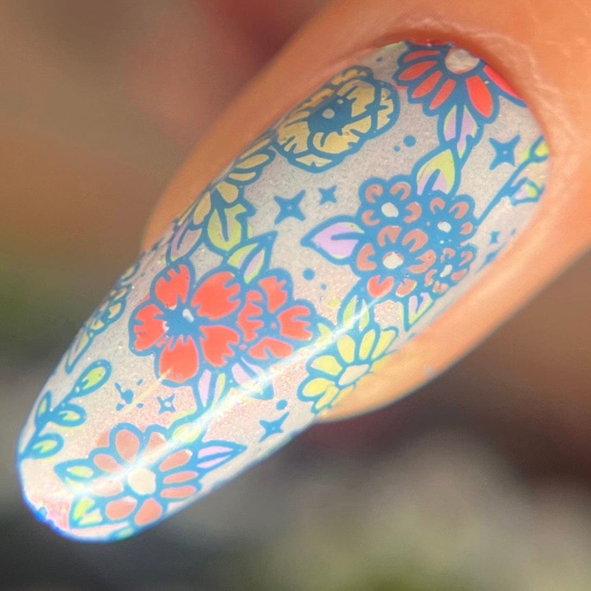 Garden Friends (M557) - Nail Stamping Plate