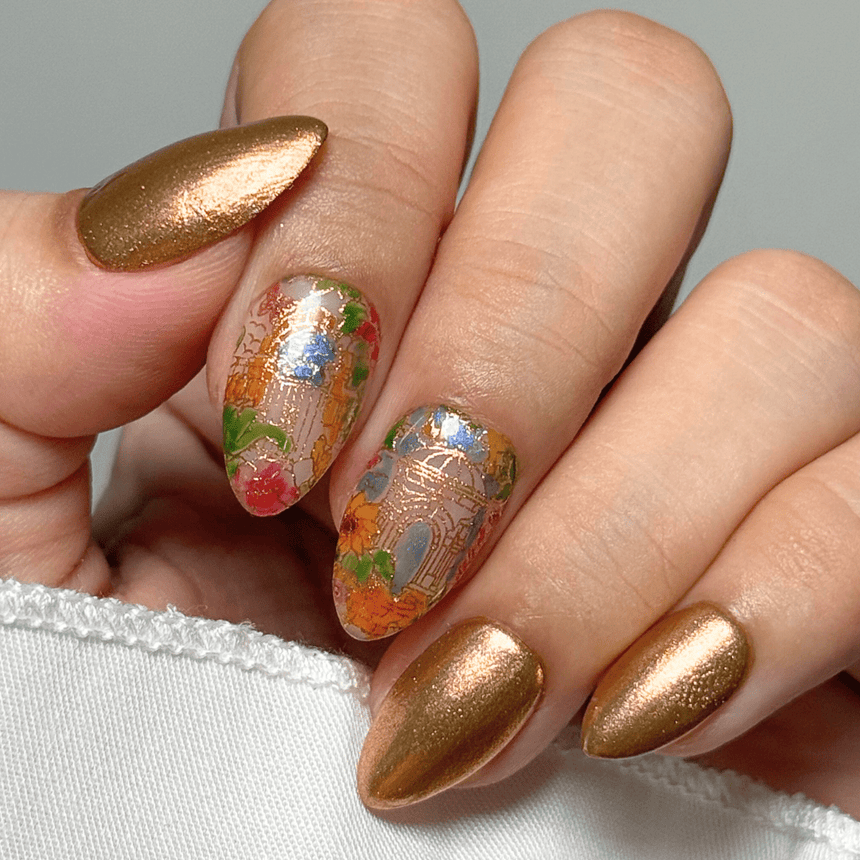 Garden Soiree (M558) - Nail Stamping Plate