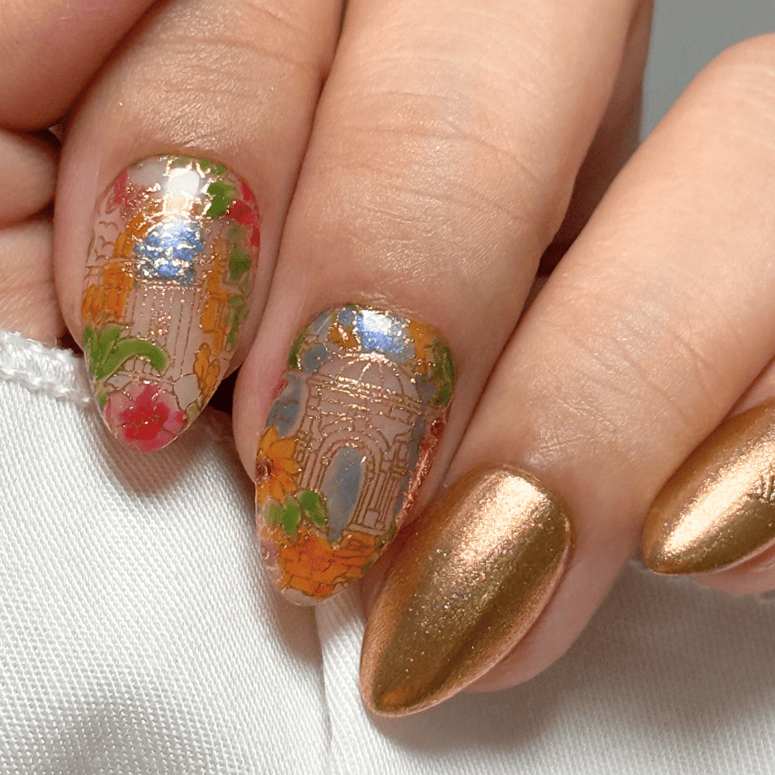 Garden Soiree (M558) - Nail Stamping Plate
