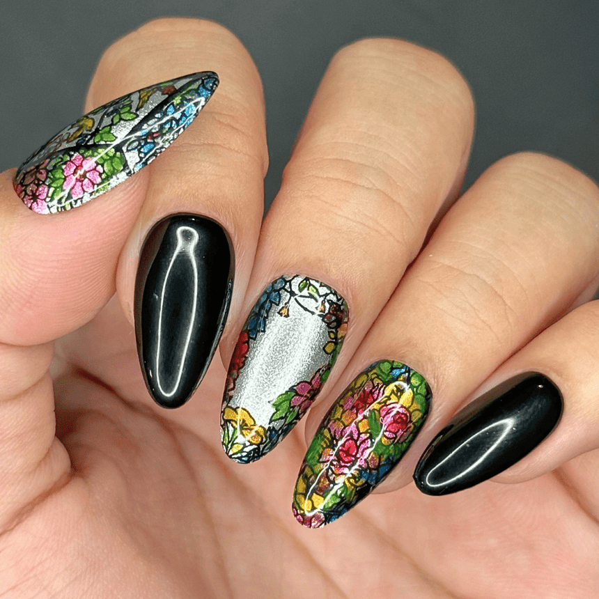Garden Soiree (M558) - Nail Stamping Plate